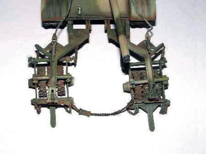 Actual product image Trumpeter Finnish tank T-55 with minesweeper