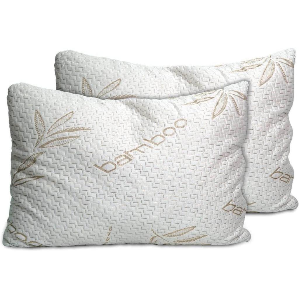 Sleepsia, Kopfkissen, Bambus Queensize 40 x 70 cm (2er-Pack) (40 x 70 cm)