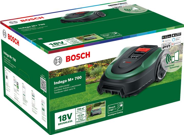 Actual product image Bosch Home & Garden Indego M+ 700 robotic lawnmower (700 m²)