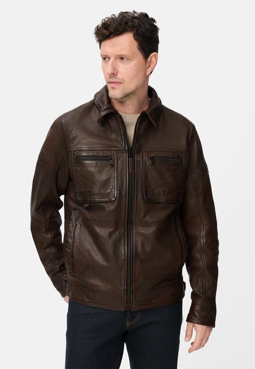 Actual product image Camel Active Piloten-Lederjacke mit Innentaschen (56)