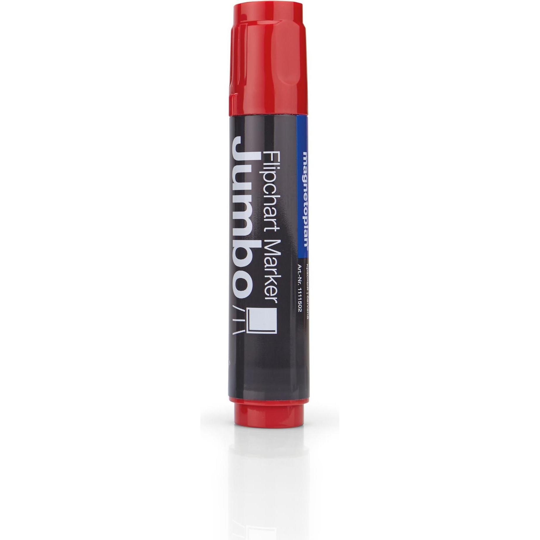 Magnetoplan, Marker, JUMBO - Flipchart Marker (Rot, 10 mm, 4 x)