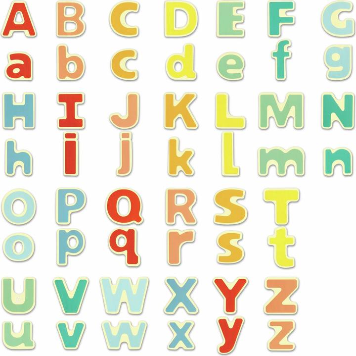 Nutritional values and ingredients Hape Magnetic alphabet (52 x)
