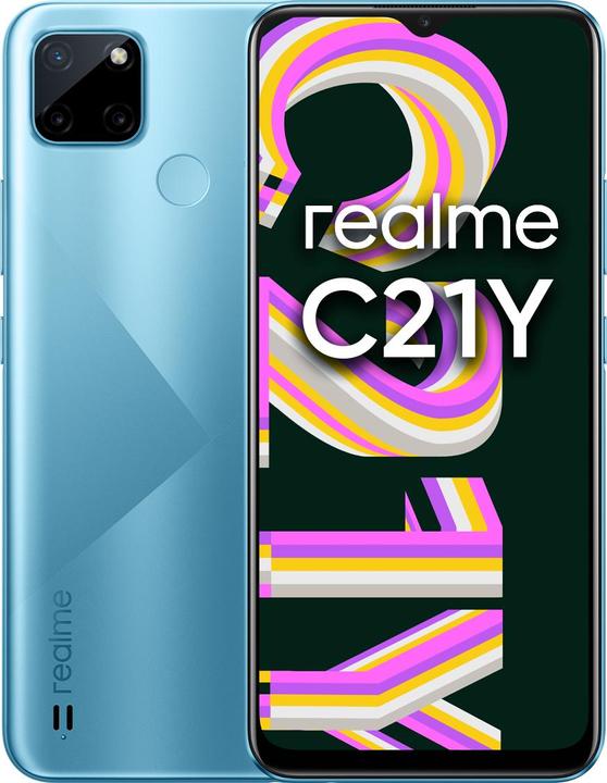Produktbild realme C21Y (64 GB, Cross Blue, 6.50", Dual SIM, 4G)