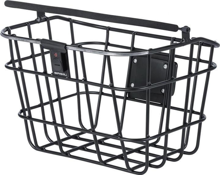 Basil Bre Alu VR-Designkorb inklusive BasEasy/Klickfix Adapterplatte und Nordlicht (30 l)