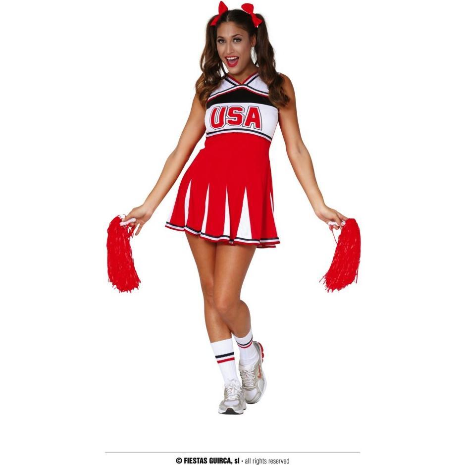 Fiestas Guirca Guirca Erwachsenenkostüm Cheerleader, Damen, bunt, 38-40 (38, 39, 40)