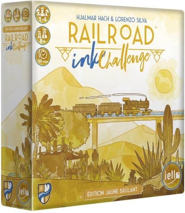 Iello Railroad Ink Challenge - Jaune Brulant (French, 1 - 4 Players)
