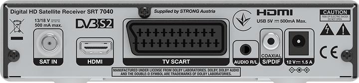 Actual product image Strong SRT7040 (DVB-S2, CI Shaft, CI+ slot)