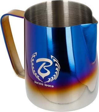 Actual product image Barista Space Titanium Half Blue milk jug 600 ml (0.60 l)
