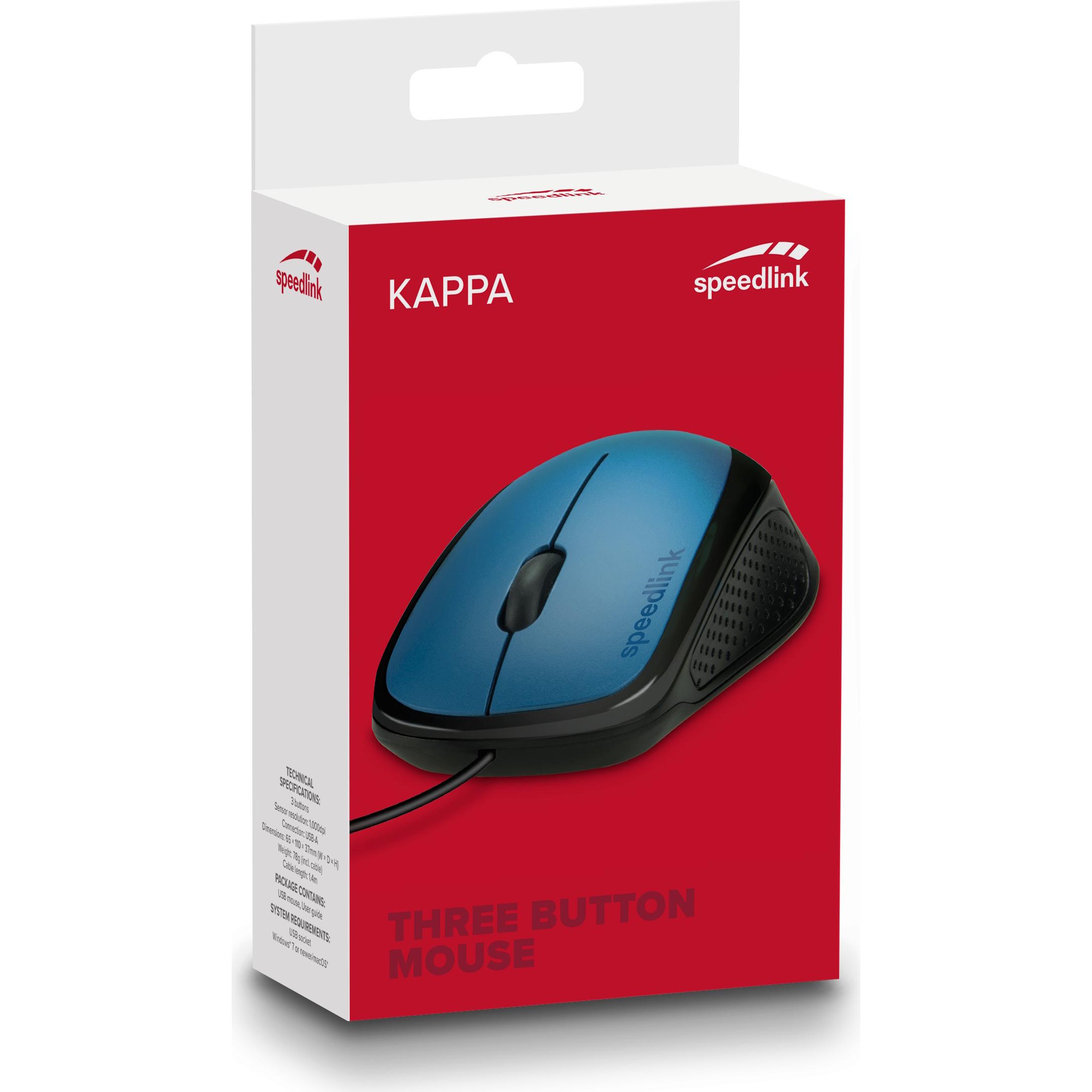 Thumbnail - Speedlink Kappa (Kabelgebunden), Maus, Blau