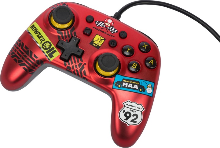 Image du produit PowerA La manette filaire PowerA-Nano pour Nintendo Switch - Mario Kart : Racer Red (Switch)