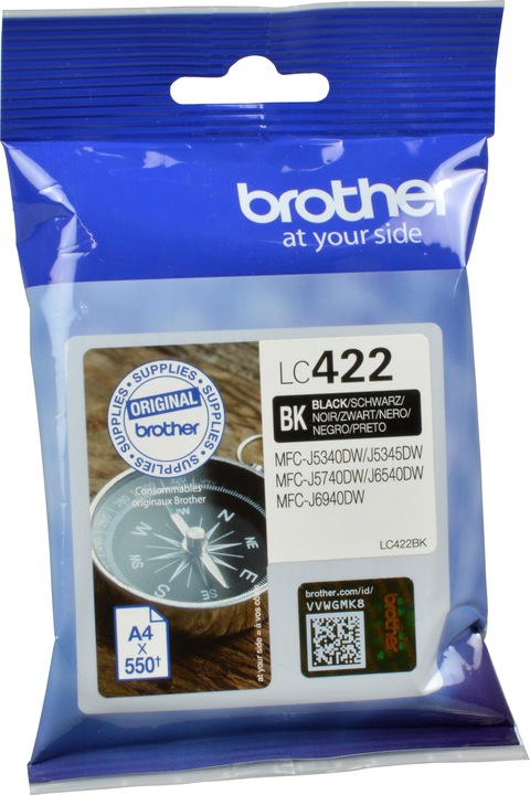 Brother LC422BK Ink Cartridge For BH19M/B Compatible with MFC-J5340DW MFC-J5740DW MFC-J6540DW MFC-J6 (FC)