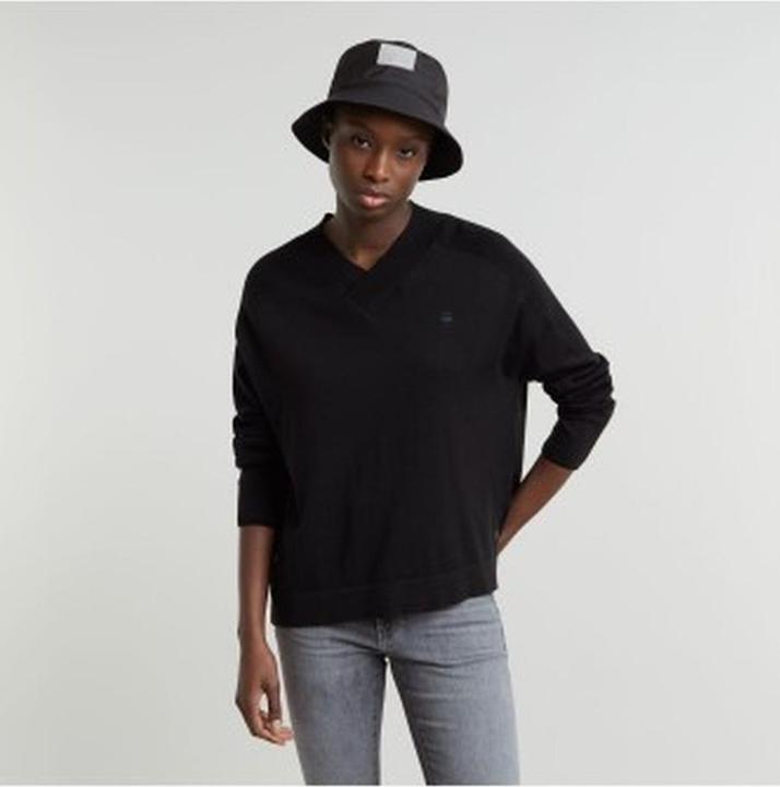 Actual product image G-Star Core Loose V-Neck Knitted Pullover (S)