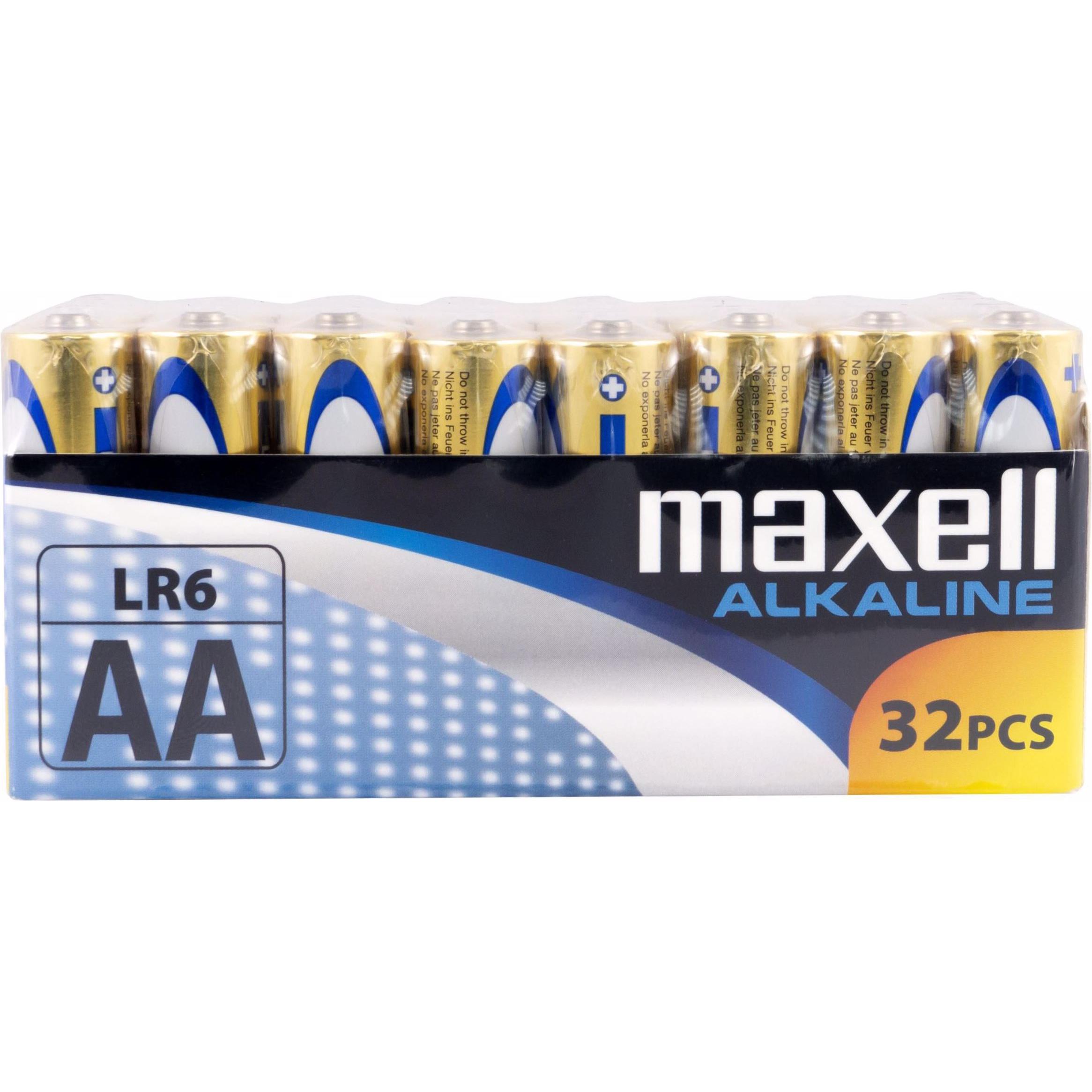 Maxell Alkaline (32 Stk., AA), Batterien + Akkus