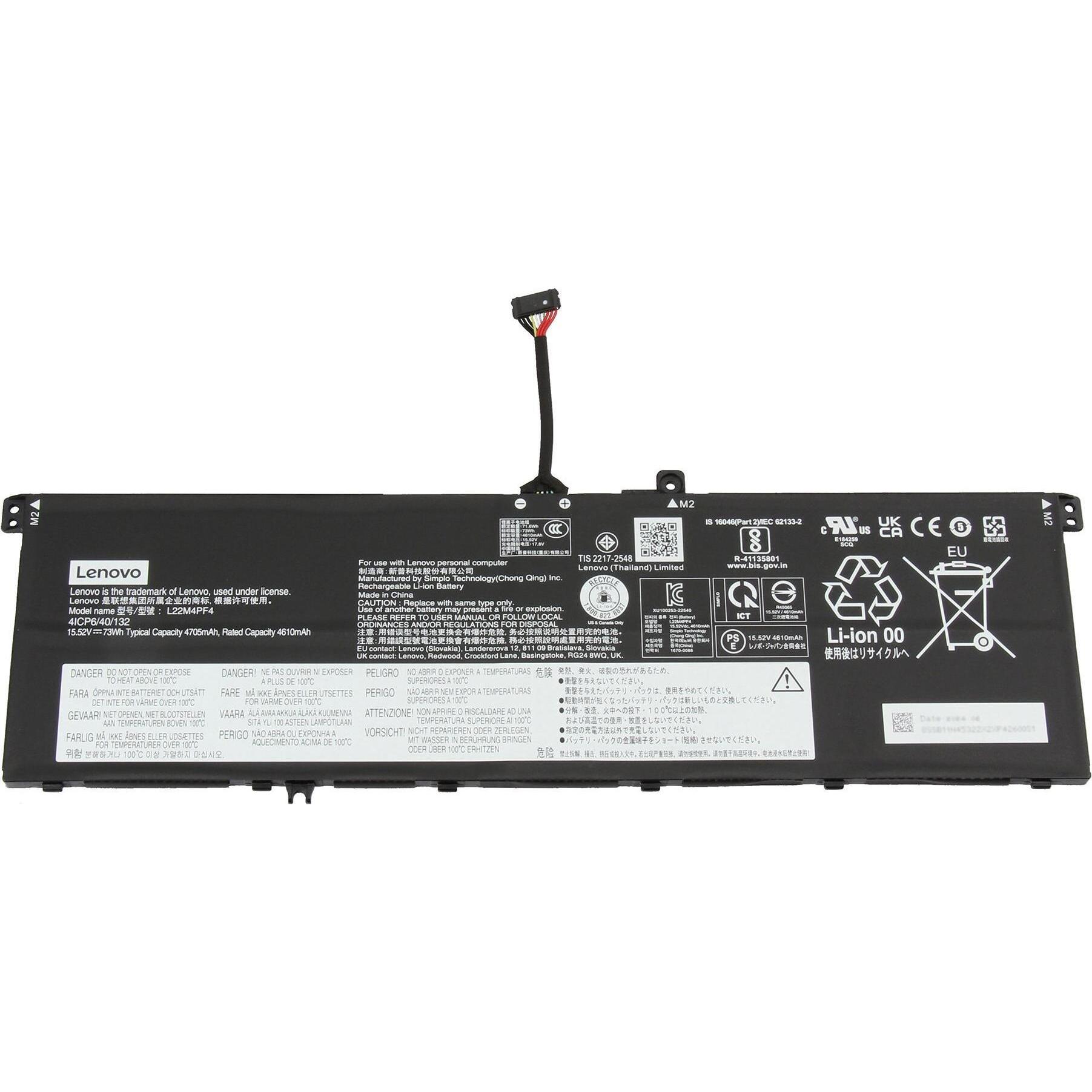 Lenovo L22MPF4 (4 Zellen, 4705 mAh), Notebook Akku