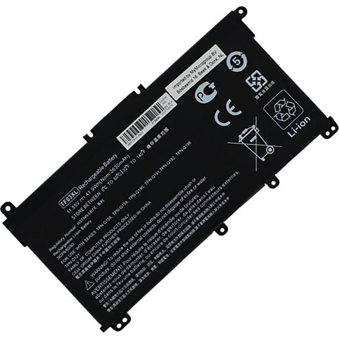 AGI Akku kompatibel mit HP Pavilion 14-bf130ng (1 Zellen, 3400 mAh), Notebook Akku, Schwarz