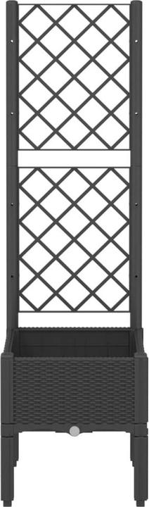 Image du produit vidaXL Bac à plantes avec treillis PP