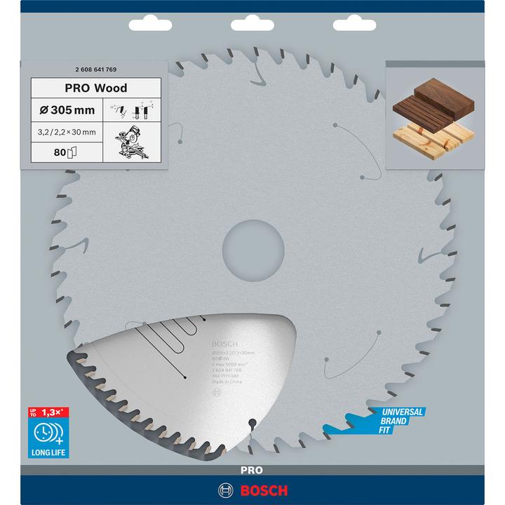 Actual product image Bosch Professional Zubehör PRO Wood circular saw blade, 305 x 3.2 x 30 mm