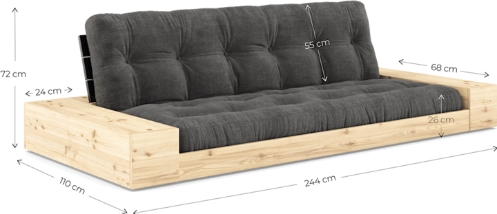 Immagine prodotto Karup Design Base (Divano letto, 2.5 posti)
