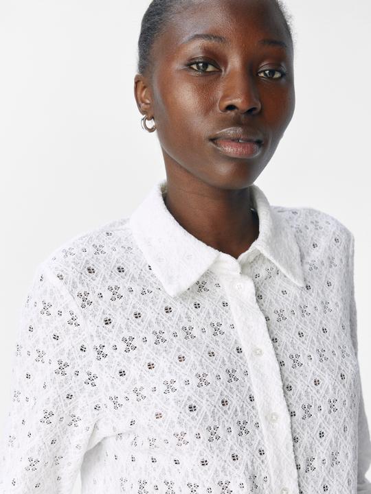 Produktbild Object Broderie Anglaise Hemd (L)