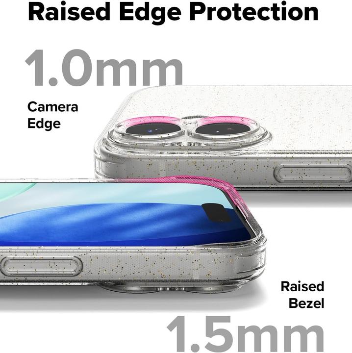 Produktbild Ringke Air iPhone 17 Hülle - Klarer Glitzer (Apple iPhone 17)