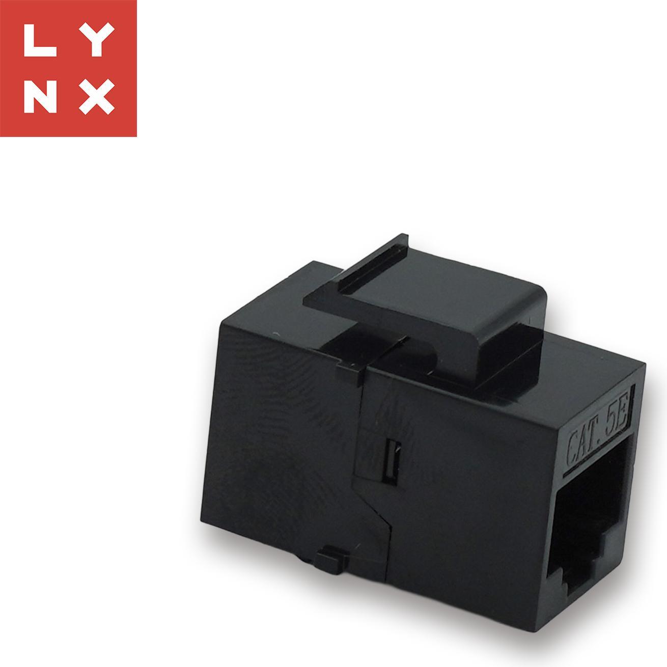 Lynx Cs LYNX keystone spojka UTP Cat5e, 8P8C, černá, Accessori di rete