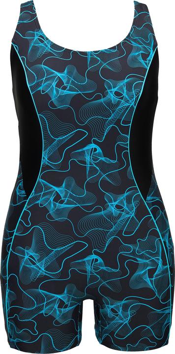 Actual product image Ulla Popken Geometric Wave Unitard Swimsuit (42)