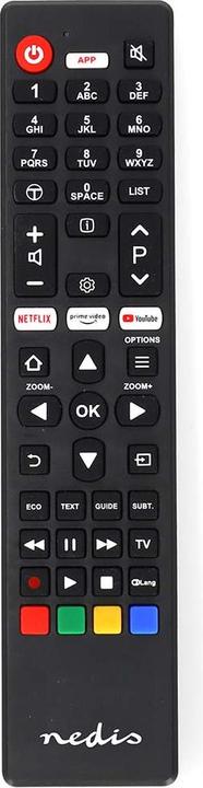 Actual product image Nedis Replacement remote control | Suitable for: TCL/Thomson | Fixed | 1 device | Amazon Prime / Netflix (Device-specific remote control, Infrared)