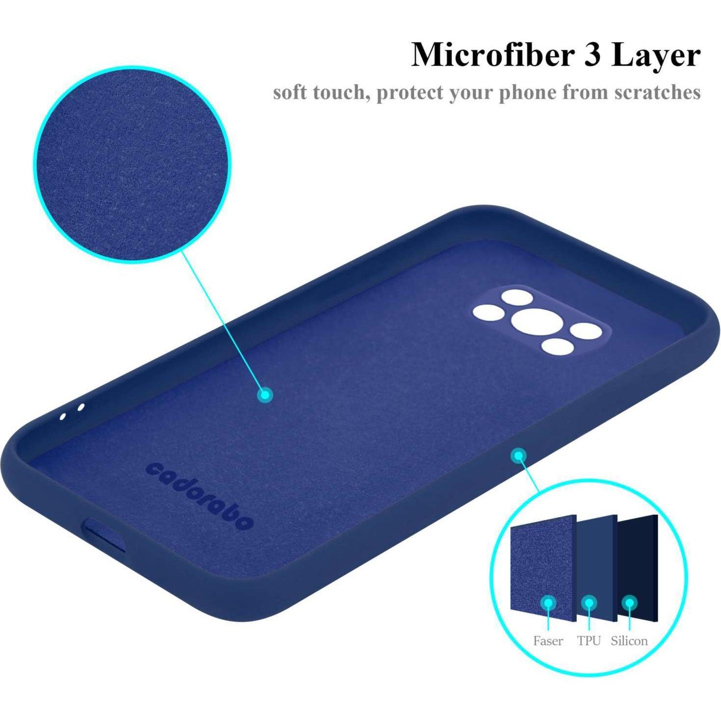 Thumbnail - Cadorabo Hülle für Xiaomi POCO X3 NFC TPU im Liquid Case Design (Xiaomi Poco X3 NFC), Smartphone Hülle, Blau