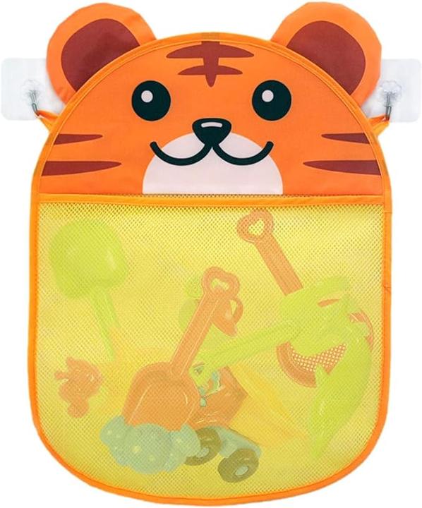 Activity Board Cartoon bath storage mesh bag, bath and water play toy storage bag, mesh bag