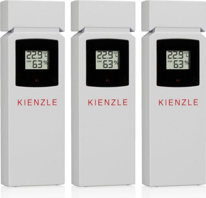Produktbild Kienzle Funk DCF Wetterstation mit 3 Aussensensoren