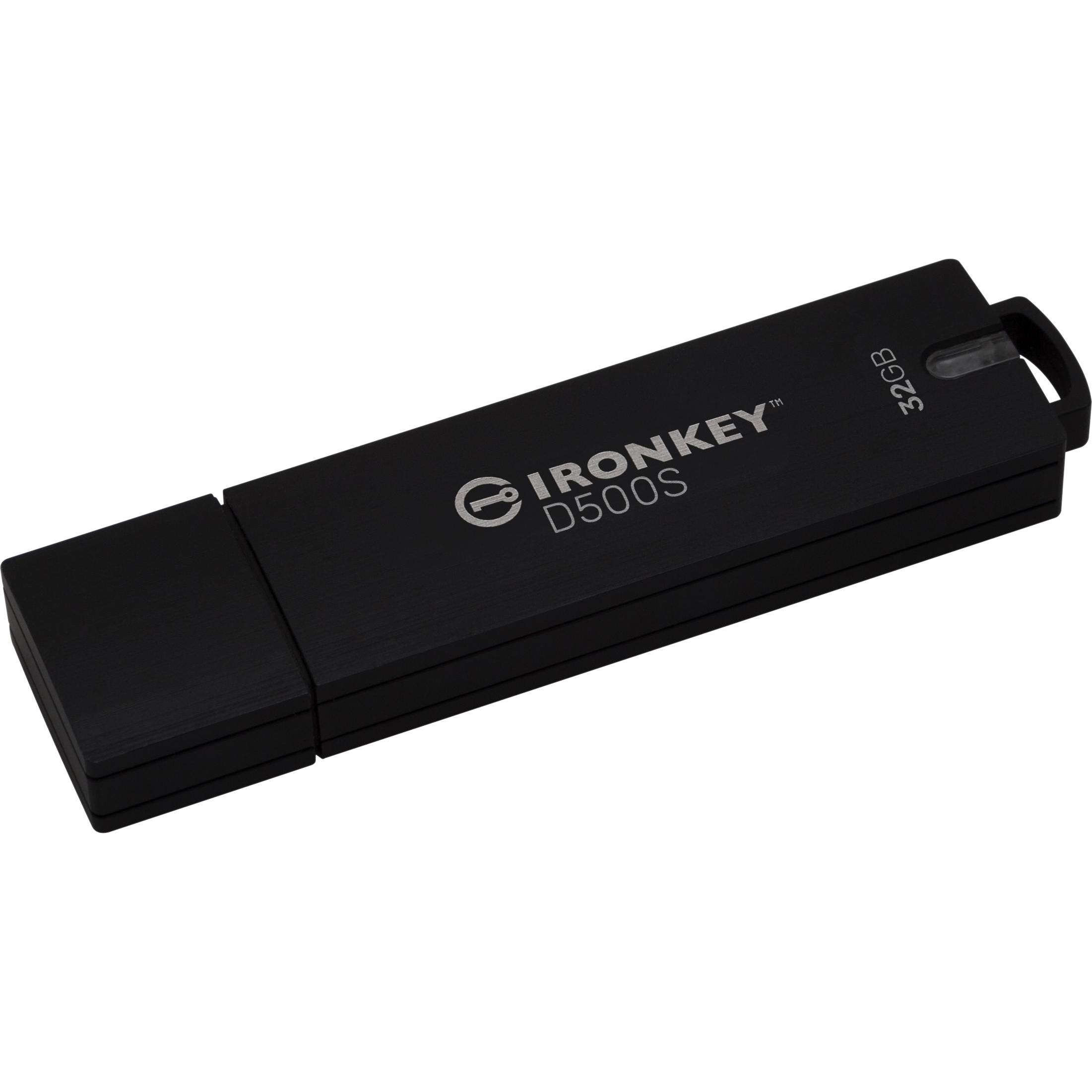 Thumbnail - Kingston IronKey D500S (32 GB, USB 3.0), USB Stick, Schwarz