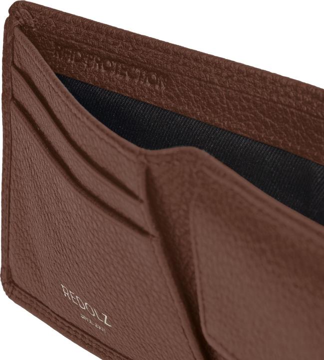 Produktbild Redolz Leather Essentials QF kleine Geldbörse RFID Leder 10,5 cm