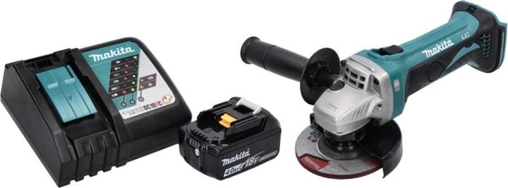 Produktbild Makita DGA 452 RM1 Akku Winkelschleifer 18 V 115 mm + 1x Akku 4,0 Ah + Ladegerät (115 mm)