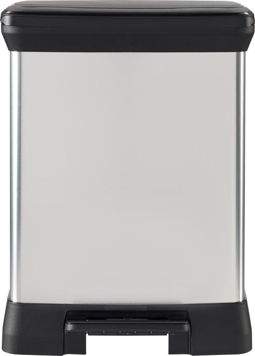 Image du produit Curver DECOBIN DUO Poubelle à tri sélectif 10,0 + 18,0 l argenté métallique (30 l)