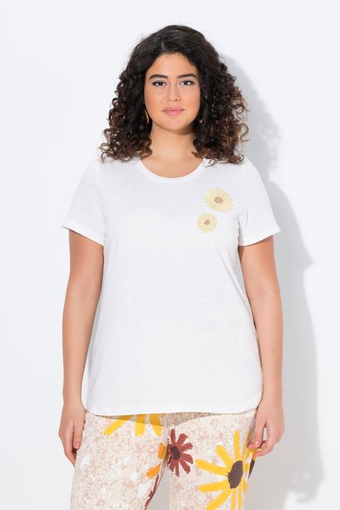 Produktbild Ulla Popken T-Shirt, Stickerei, Rundhals, Halbarm (42, 44)
