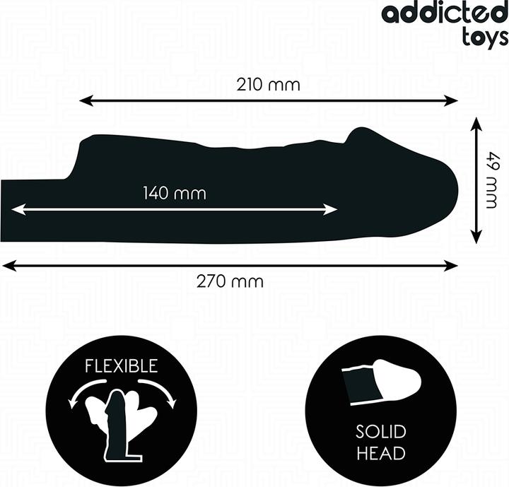 Actual product image Addicted toys - TRANSPARENTE PENISHÃoeLSE GRÃ–SSE M 27 CM