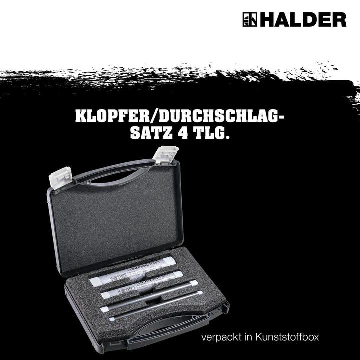 Actual product image Halder Knocker/penetrator set 4 pcs. (1220 g)