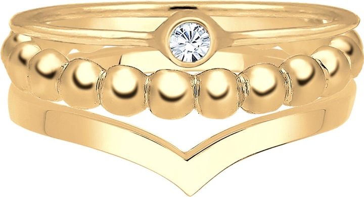 Produktbild Elli Ring Set, Solitär-Ring (56, 925 Silber)