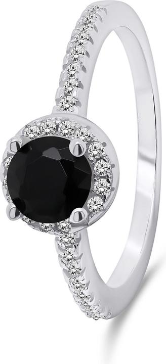 Actual product image Brilio Silver - Charming silver ring with zircons RI054WBC - Circuit: 54 mm (54)