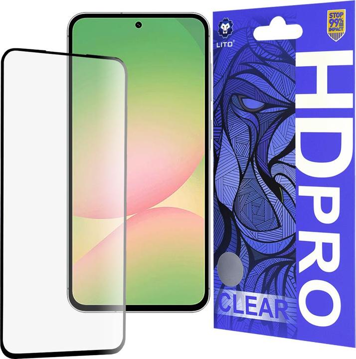 Actual product image Lito - HD Pro Clear - Samsung Galaxy A56 5G - Black (1 Piece, Samsung Galaxy A56)