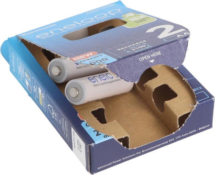 Produktbild Panasonic Adapter D, Mono, LR20 und eneloop Akku NiMH, Mignon, AA, HR06 (AA)