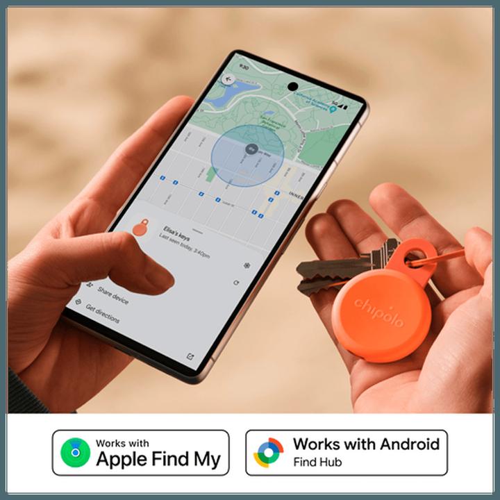 Produktbild Chipolo LOOP Orange/Blau/Gelb/Minze 4-Pack (Android, iOS)