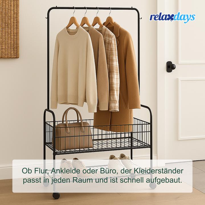 Actual product image Relaxdays Coat rack