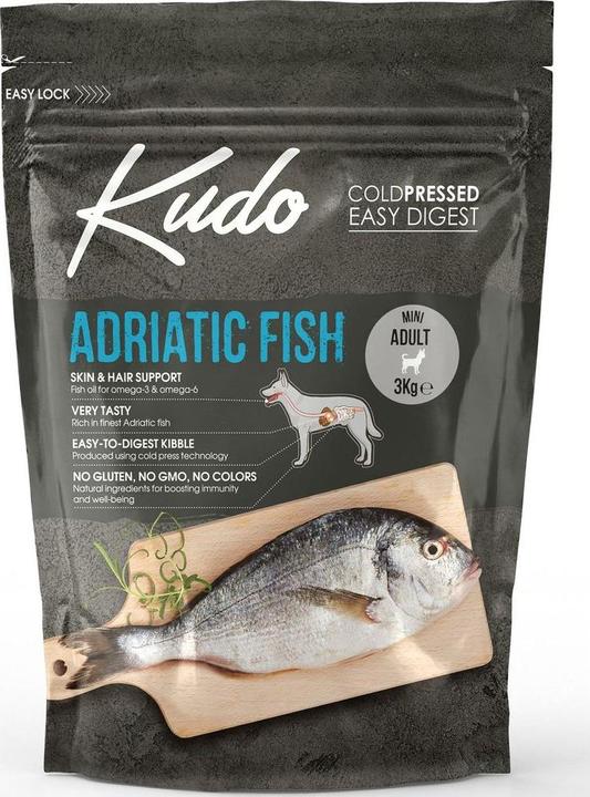 Actual product image Kudo Dry food Fish Mini Adult, 3 kg (Adult, 1 pcs., 3122 g)