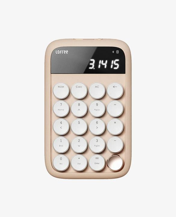 Lofree EH113 Bluetooth Number Pad & Calculator-Milk Tea