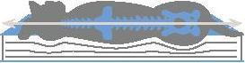 Actual product image Kerbl Memory foam mattress oval 120x72x8cm, gray/beige (Dog, Cat)