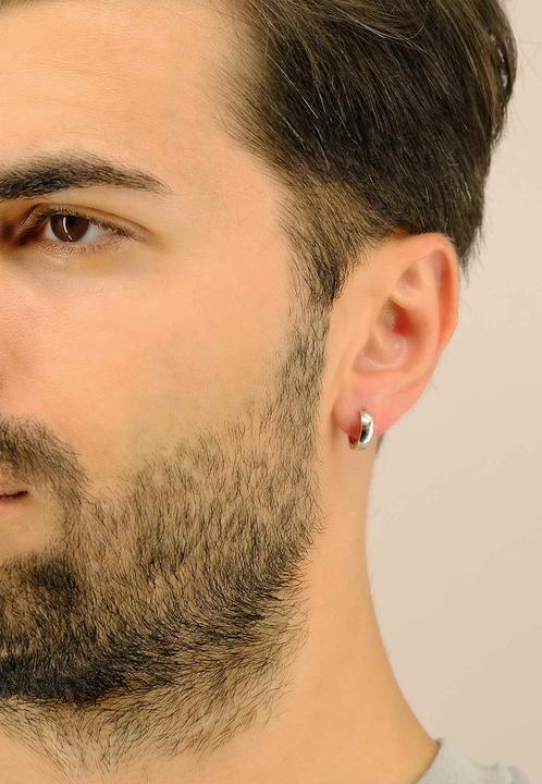 Actual product image Muau Creoles (750/18K white gold)