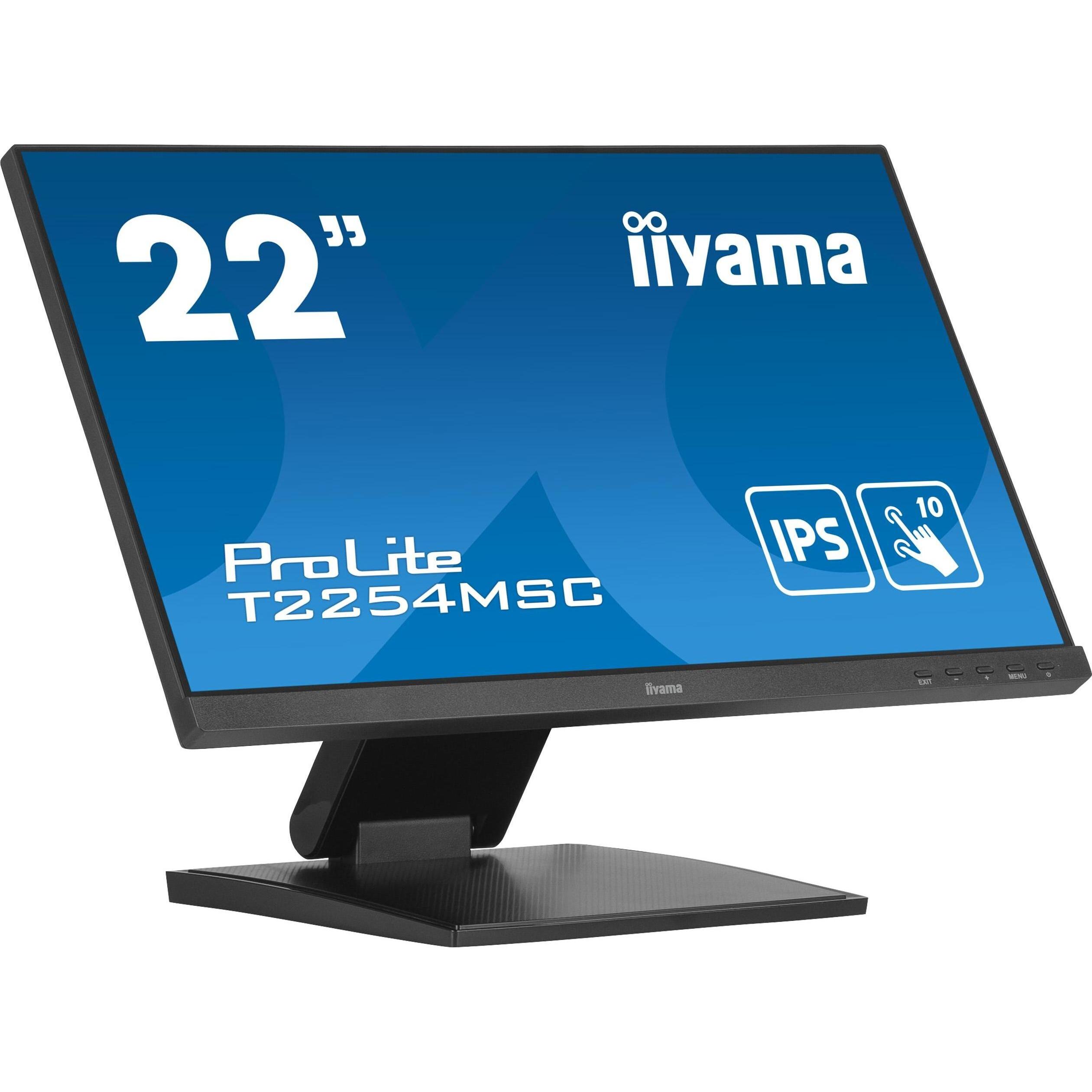 iiyama ProLite T2254MSC-B1AG (1920 x 1080 Pixel, 22"), Monitor, Schwarz