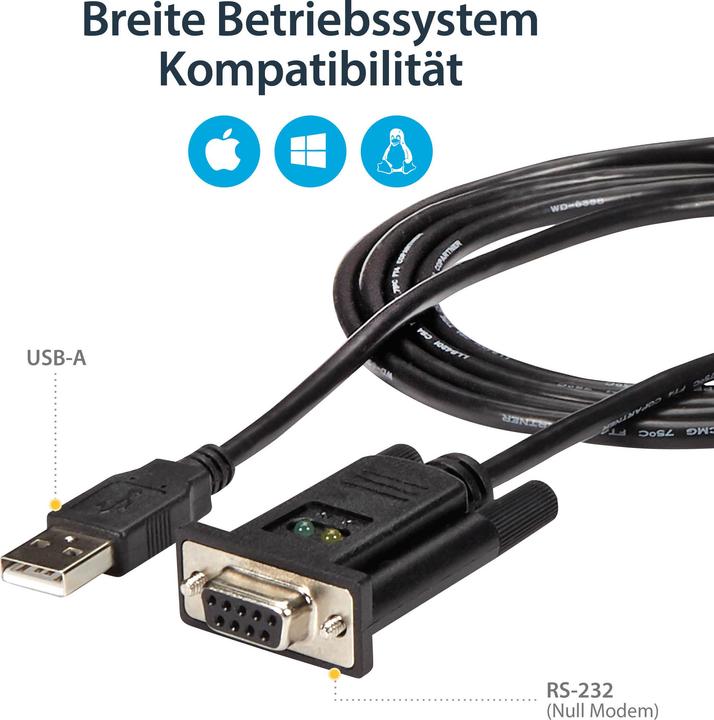 Productafbeelding StarTech USB Naar Seriële Dce Adapter (1.70 m)
