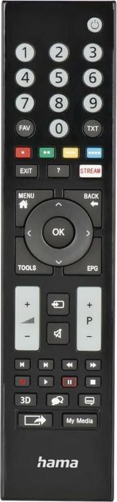 Hama Télécommande universelle pour Grundig TVs, IR, apprentissage, touches lumineuses (Télécommande universelle, Infrarouge)